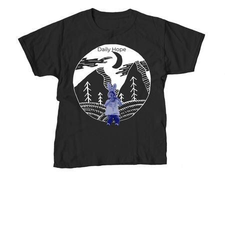Daily Hope, a Black Youth Unisex Tee