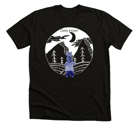 Daily Hope, a Black Heather Premium Unisex Tee