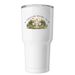 Wild Wonderment Tumbler, a White Insulated Tumbler (back-view)