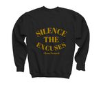 #ZaneTrained Gear, a Black Youth Crewneck Sweatshirt (back-view)