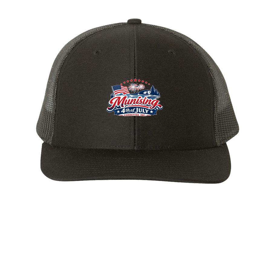 Munising 4th of July Committee Inc. Hats&nbsp;, a Black Printed Snapback Trucker Cap