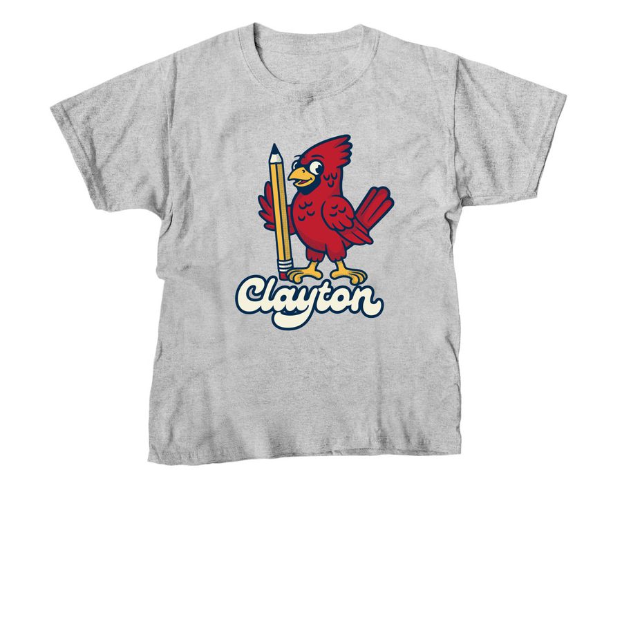Kids Clayto, a Sport Grey Youth Unisex Tee