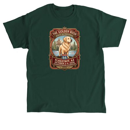 Golden Rush Official T-Shirts, a Forest Green Classic Unisex Tee