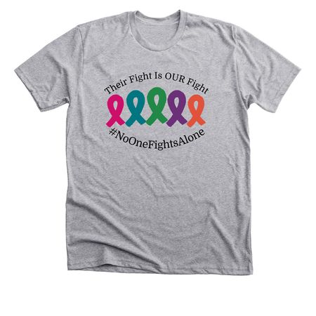 Their Fight Is Our Fight 2025, a Athletic Heather Premium Unisex Tee