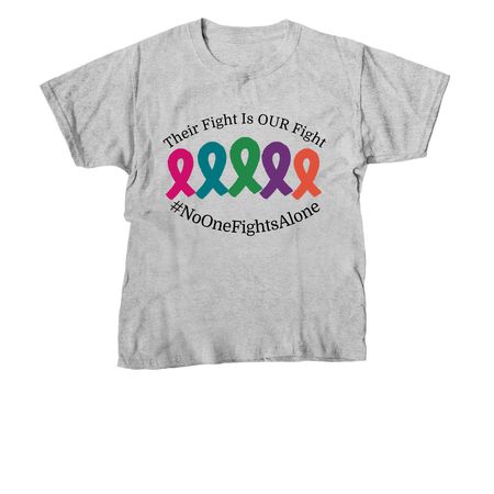 Their Fight Is Our Fight 2025, a Sport Grey Youth Unisex Tee