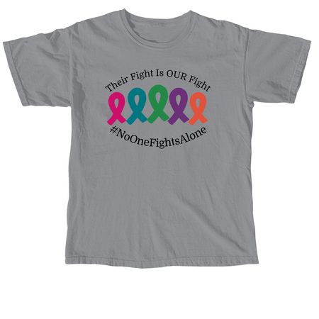 Their Fight Is Our Fight 2025, a Granite Comfort Colors Unisex Tee