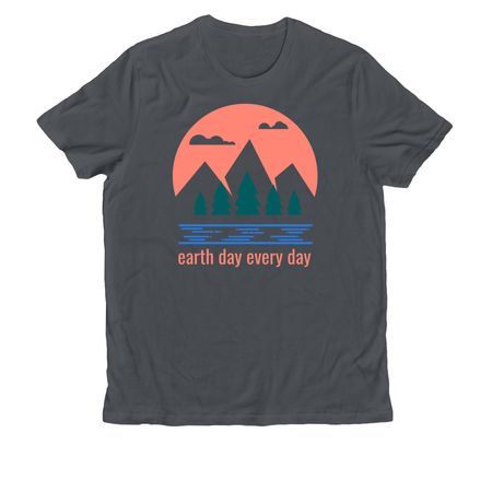 earth day every day, a Terrain Grey Allmade Organic Cotton Unisex Tee