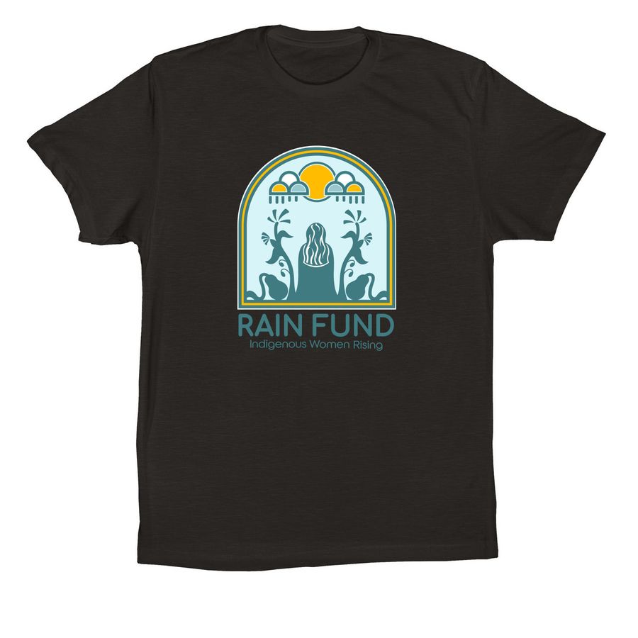 Rain Fund, a Black Premium Cotton Tee