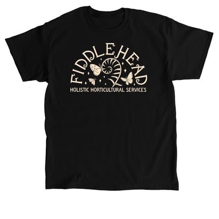 Single Color Half Moon Design, a Black Classic Unisex Tee
