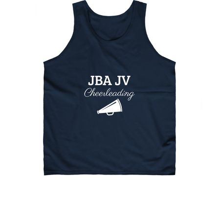 JV Cheerleading Shirt, a Navy Classic Unisex Tank Top