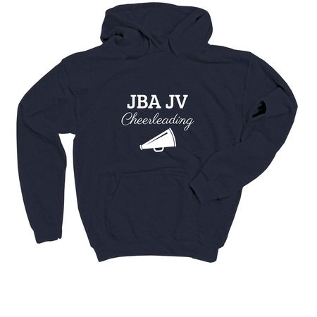 JV Cheerleading Shirt, a Navy Youth Pullover Hoodie