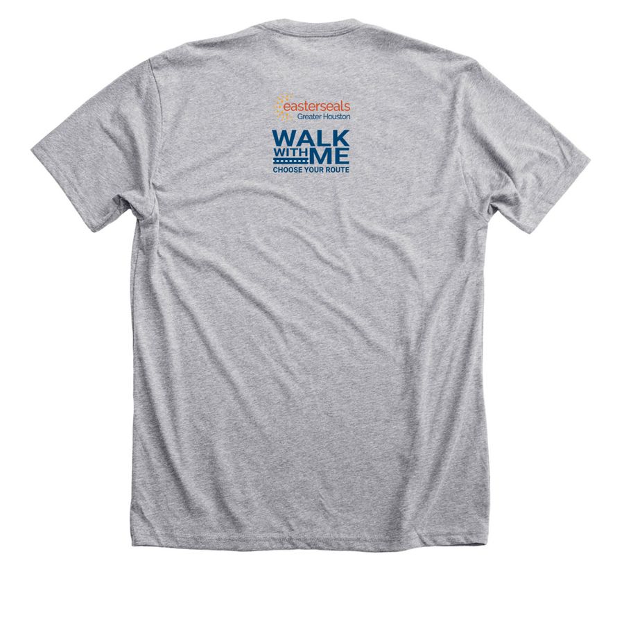 Vet Pets (front), a Athletic Heather Premium Unisex Tee (back-view)