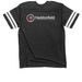 Logo Tees, a Vintage Smoke / White Football Jersey Tee (back-view)