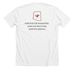 Hope for the Humanities, a Solid White Blend Premium Unisex Tee (back-view)