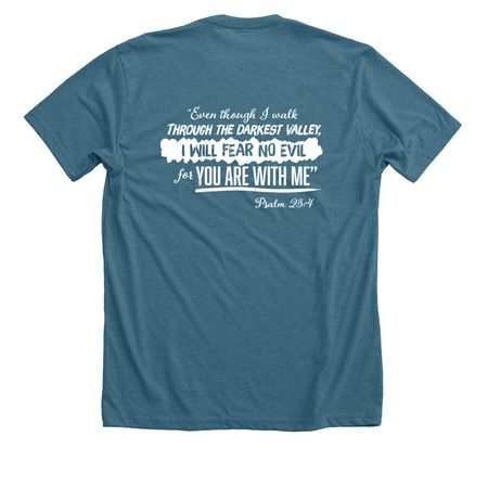 I am not alone- You are with me, a Heather Deep Teal Premium Unisex Tee