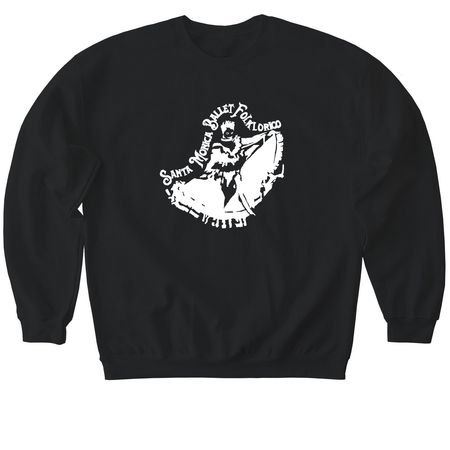 Santa Monica Folklorico Attire, a Black Softstyle Crewneck Sweatshirt