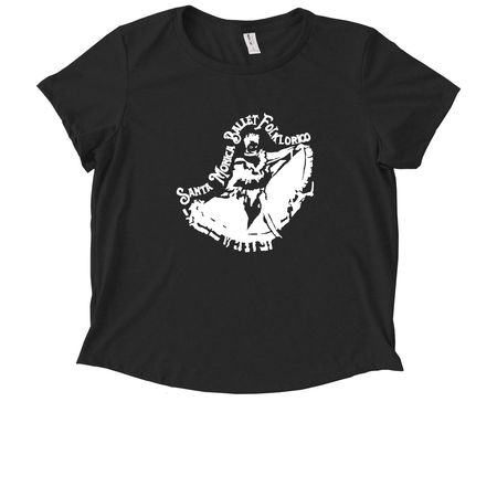 Santa Monica Folklorico Attire, a Deep Black Allmade Eco Triblend Women?s Scoop Neck Tee