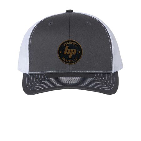 beanpole caps, a Charcoal/ White Printed Snapback Trucker Cap
