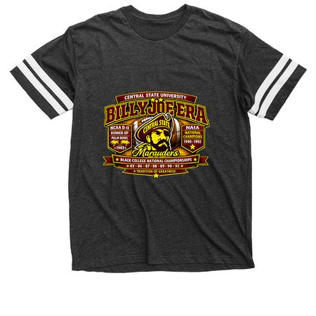 "BILLY JOE ERA, a Vintage Smoke / White Football Jersey Tee