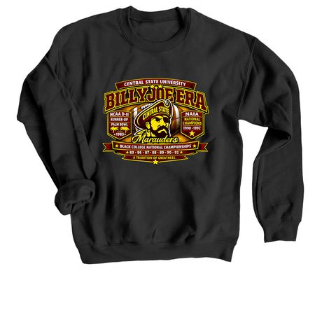 "BILLY JOE ERA, a Black Crewneck Sweatshirt