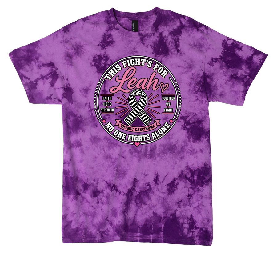 This fights for Leah Semko, a Purple Crystal Tie Dye Tee