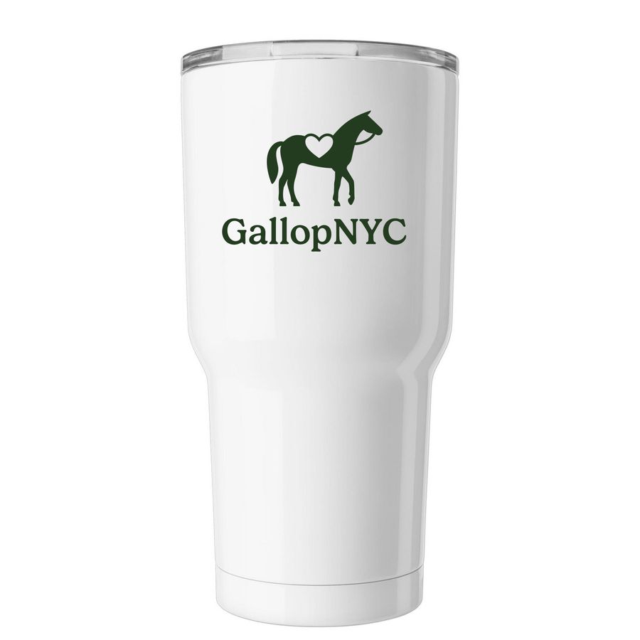 GallopNYC Tumbler, a White Insulated Tumbler