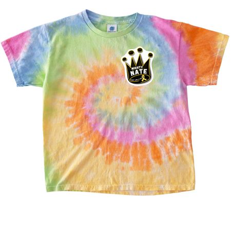Mighty Nate Sticker Shirt, a Eternity Youth Tie Dye Tee