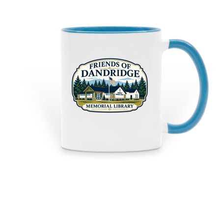 Coffee Mugs, a Light Blue Two-Tone Ceramic Mug