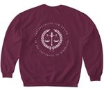 Undergraduate Law Review, a Maroon Softstyle Crewneck Sweatshirt (back-view)