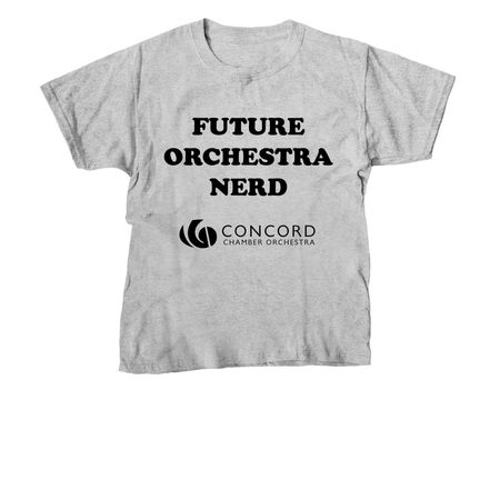 Future Orchestra Nerd Shirts, a Sport Grey Youth Unisex Tee