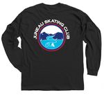 JSC, a Black Classic Long Sleeve Tee (back-view)