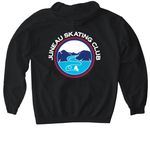 JSC, a Black Gildan Softstyle Pullover Hoodie (back-view)