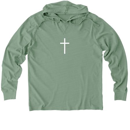 Set Apart, a Lichen Green Allmade Organic Cotton Mineral Dye Hoodie Tee