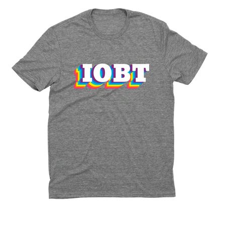 IOBT Pride, a Aluminum Grey Allmade Eco Triblend Unisex Tee