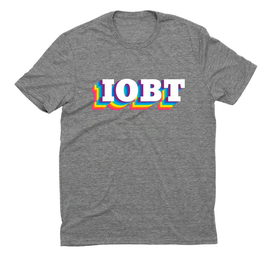IOBT Pride, a Aluminum Grey Allmade Eco Triblend Unisex Tee