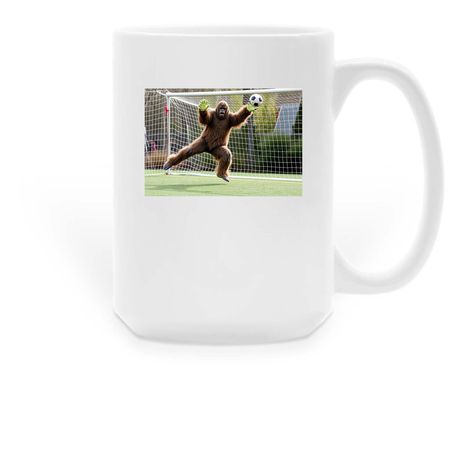 Two Kinds of Football, a White Large Coffee Mug