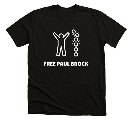 Free Paul Brock, a Solid Black Blend Premium Unisex Tee