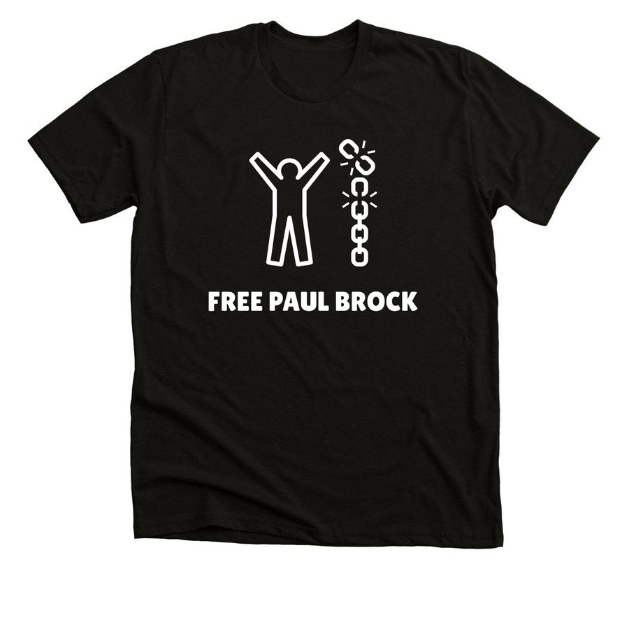 Free Paul Brock, a Solid Black Blend Premium Unisex Tee