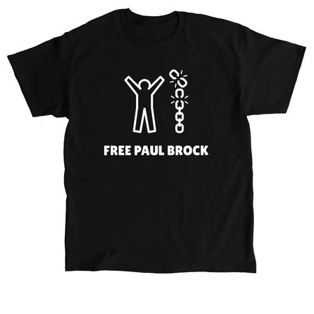 Free Paul Brock, a Black Classic Unisex Tee