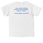 Spinster Tartlets (White)-Short & Long Sleeve, a White Classic Unisex Tee (back-view)