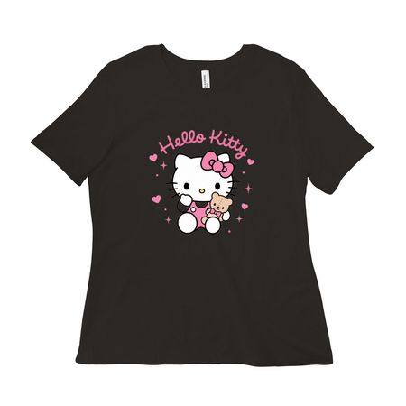 Hello kitty shirt for women, a Black Women?s Relaxed Cotton Tee