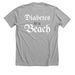 Diabetes is a Beach, a Athletic Heather Premium Unisex Tee (back-view)