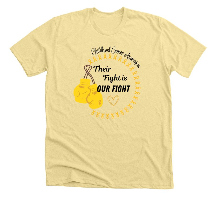 Their Fight is Our Fight, a Heather French Vanilla Premium Unisex Tee
