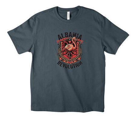 Albania Protests III, a Vintage Navy Unisex Heavyweight Tee
