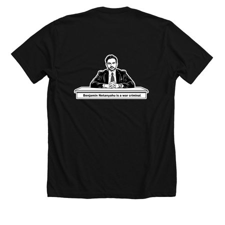 Truth2Power, a Solid Black Blend Premium Unisex Tee (back-view)