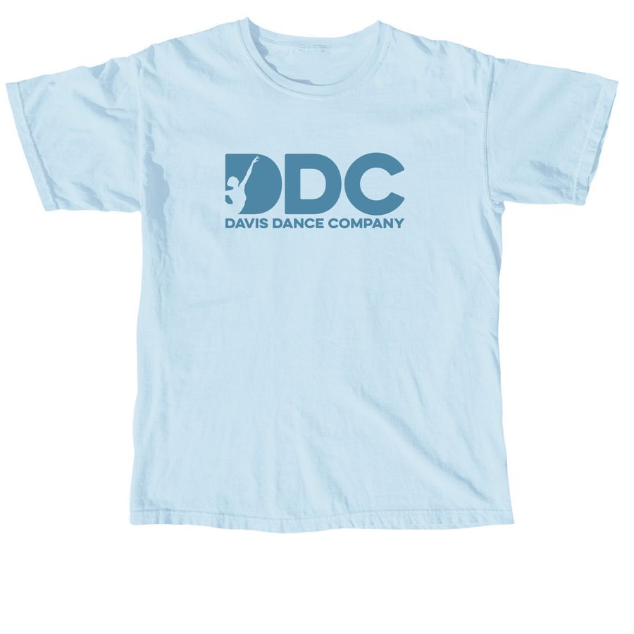DDC Logo (Blue), a Chambray Comfort Colors Unisex Tee