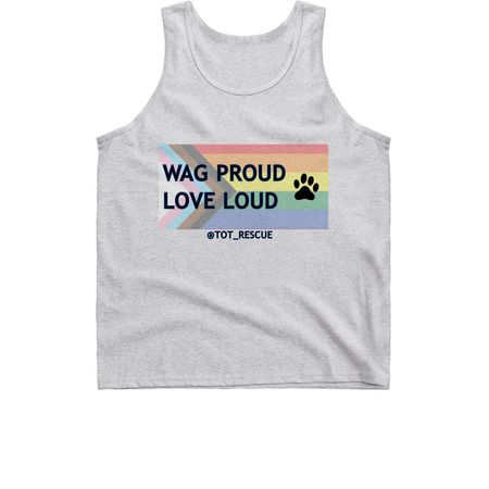 Wag Proud Shirt, a Sport Grey Classic Unisex Tank Top