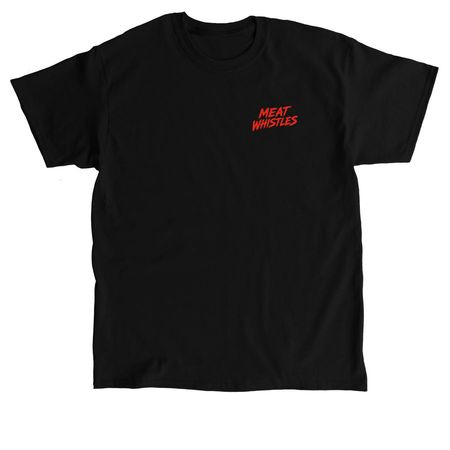 Meat Whistles BBQ Apparel, a Black Classic Unisex Tee