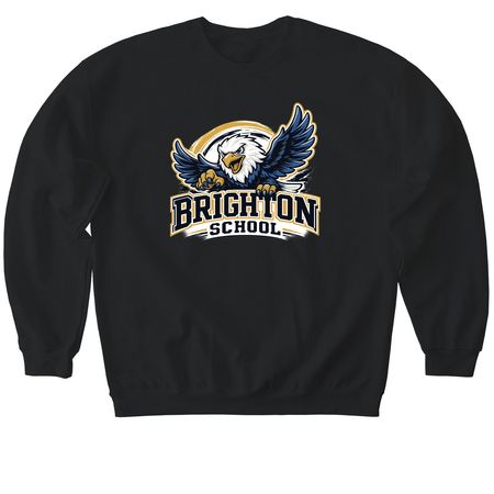 Eagle Spirt Shirts (Neutral), a Black Softstyle Crewneck Sweatshirt