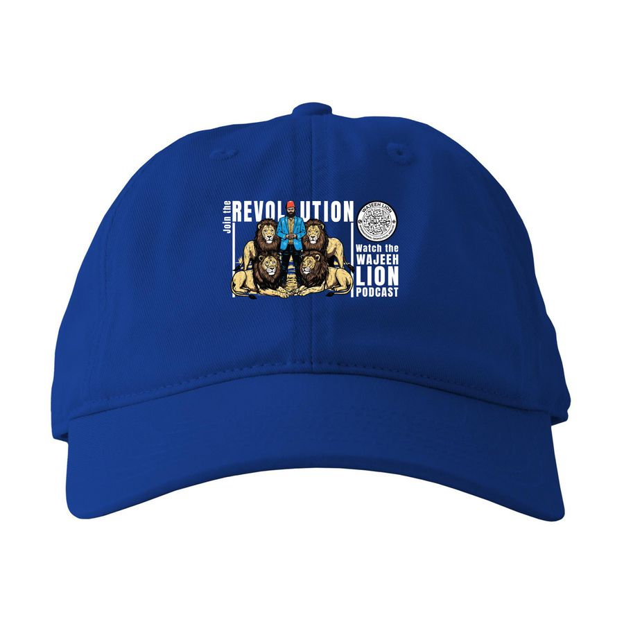 The Wajeeh Lion Podcast - hats, a Royal Printed Eco Baseball Cap